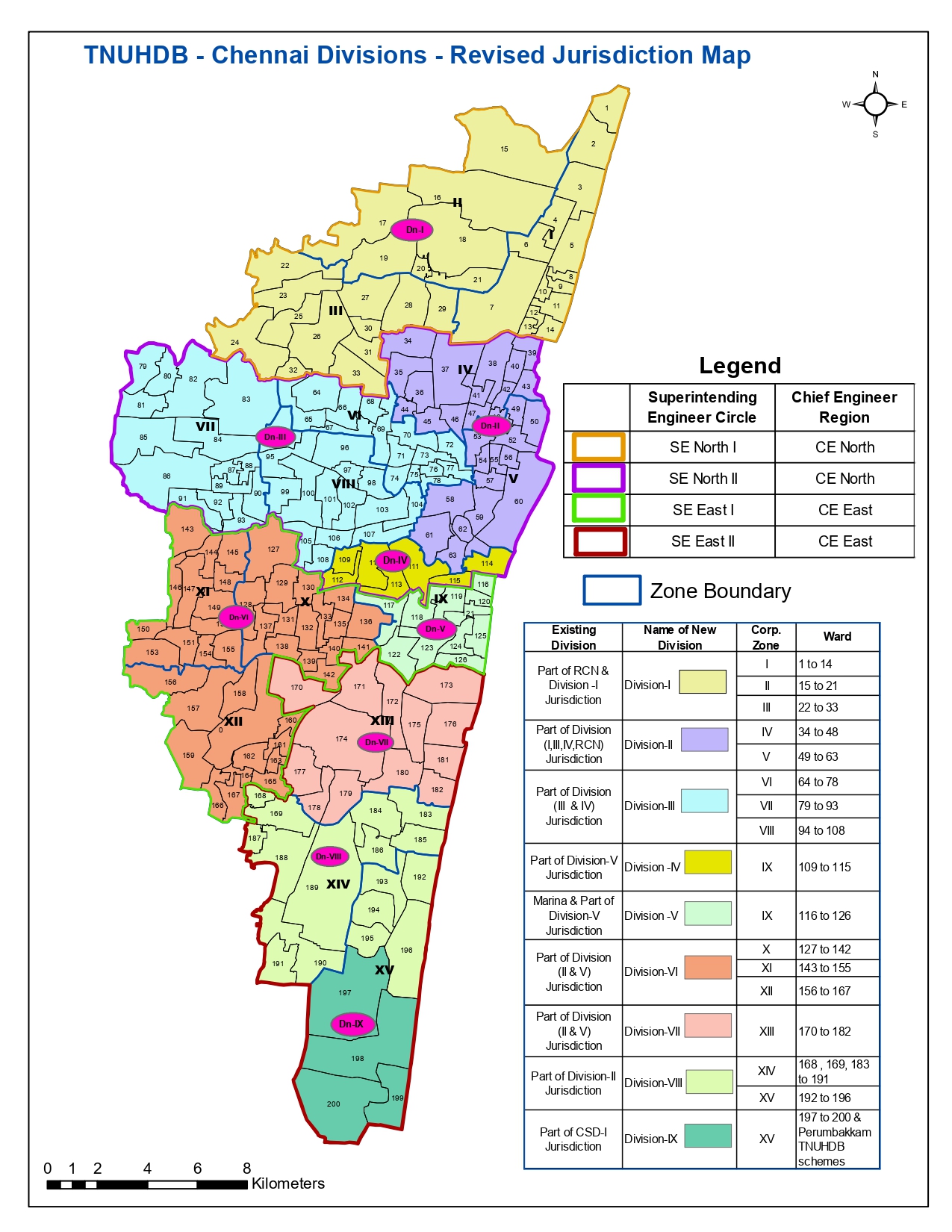 Chennai Divisions